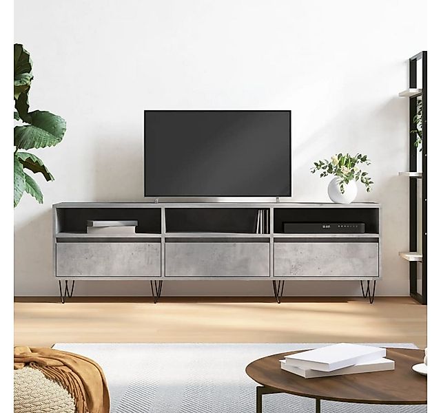 vidaXL TV-Schrank TV-Schrank Betongrau 150x30x44,5 cm Spanplatte günstig online kaufen