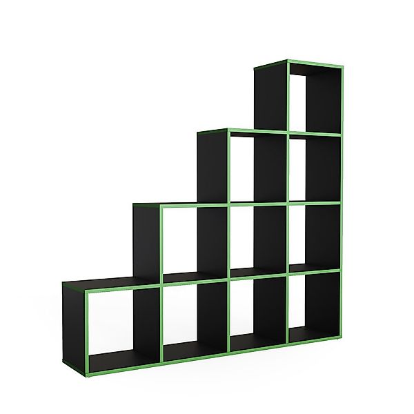 Vicco Raumteiler, Schwarz/Grün/Grün, 142.4 x 143 günstig online kaufen