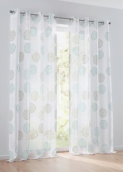 Kutti Vorhang »Bella«, (1 St.), Gardine, halbtransparent, Ausbrenner, bedru günstig online kaufen