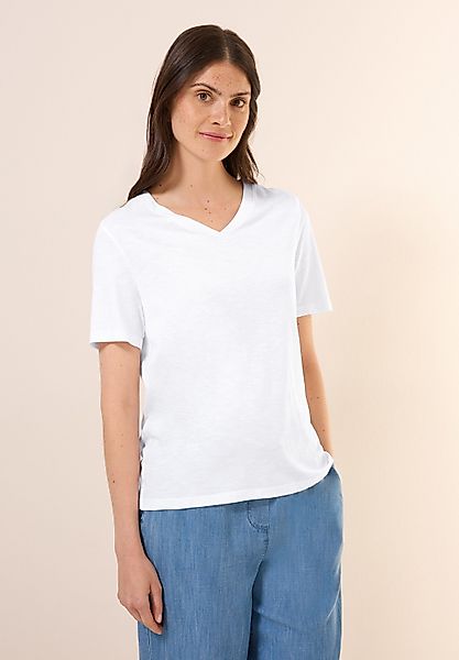Cecil T-Shirt mit V-Ausschnitt günstig online kaufen