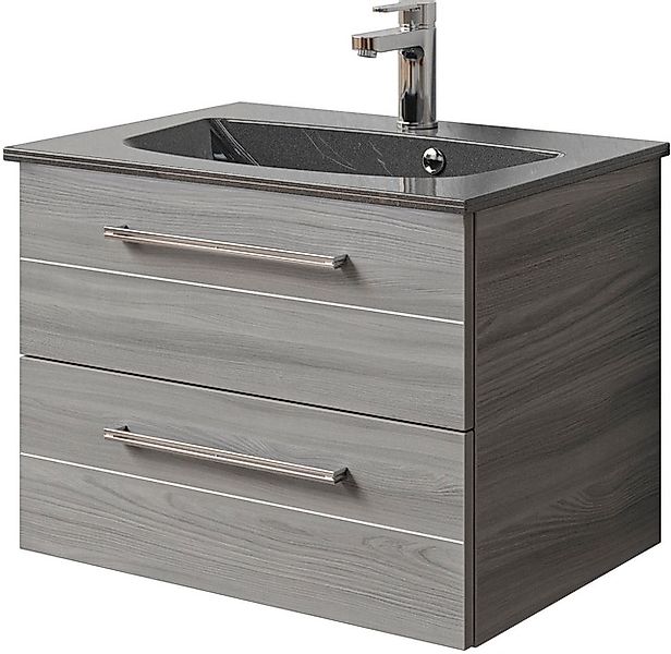 Saphir Waschtisch »Serie 6025 Mineralmarmor-Waschtisch mit Unterschrank, 67 günstig online kaufen