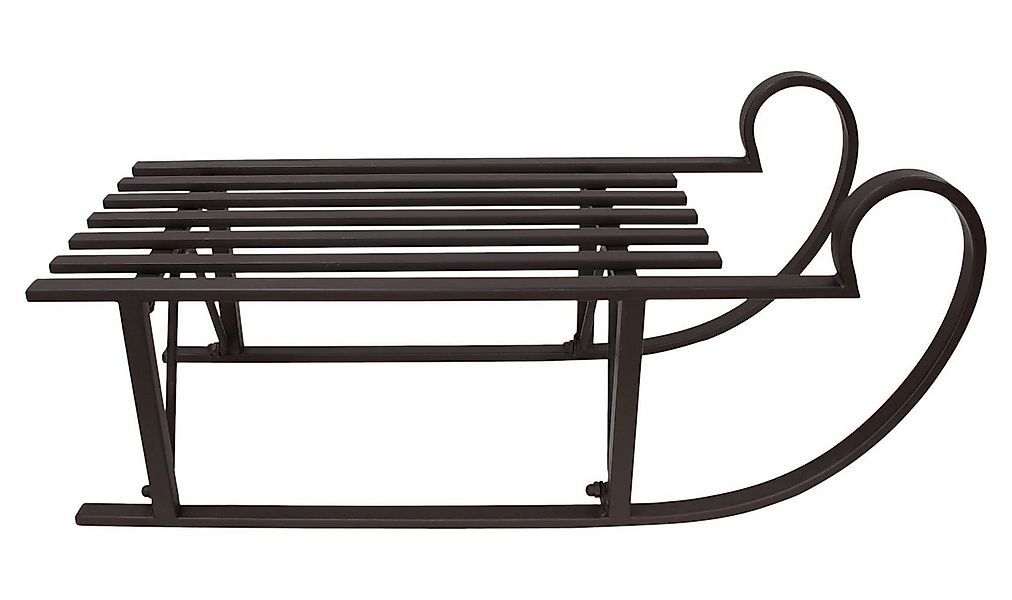 Dekoleidenschaft Weihnachtsfigur großer Schlitten "Klassik" Metall braun, D günstig online kaufen