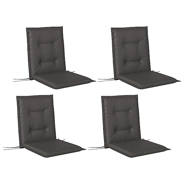 Outsunny Sitzkissen-Set für Draußen Polyester Dunkelgrau 108L x 50B x 5H cm günstig online kaufen