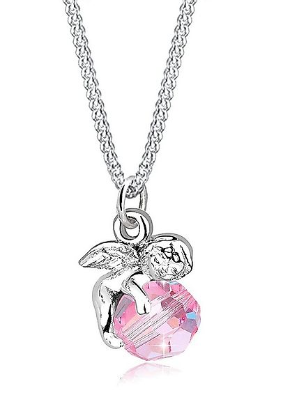 Elli Kette mit Anhänger Engel mit Kristalle Kugel 925 Sterling Silber, Enge günstig online kaufen