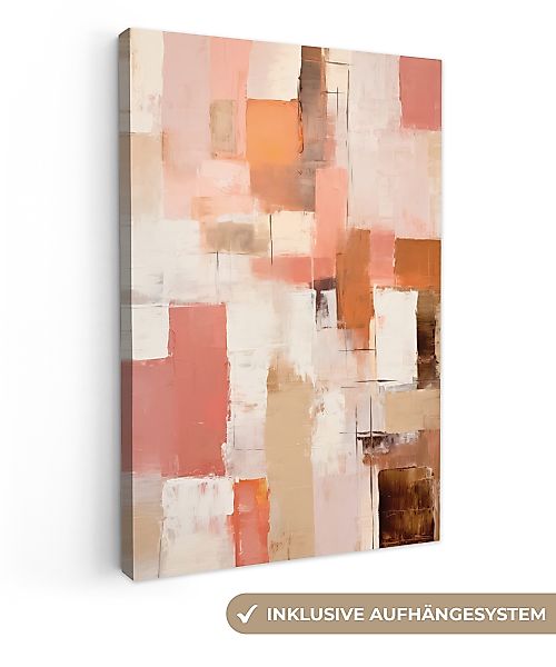 OneMillionCanvasses® Leinwandbild Kunst - Rosa - günstig online kaufen