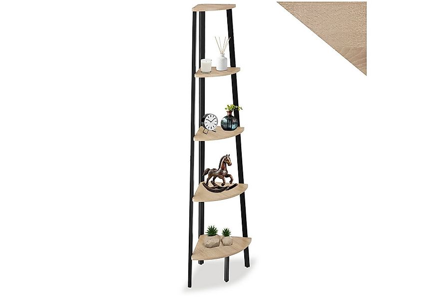 tectake Bücherregal Eckregal, Set 1-tlg., Industrial Style günstig online kaufen