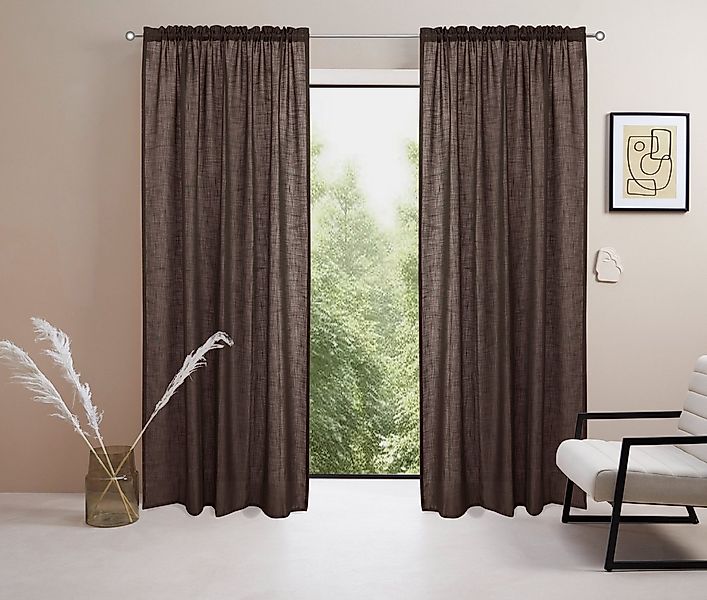 LeGer Home by Lena Gercke Gardine Marusha (1 St), Stangendurchzug, halbtran günstig online kaufen