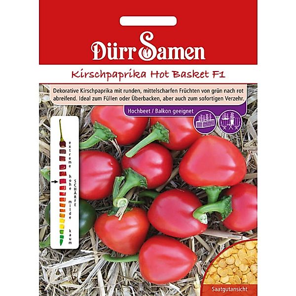 Dürr Samen Kirschpaprika Hot Basket F1 Saatgut günstig online kaufen