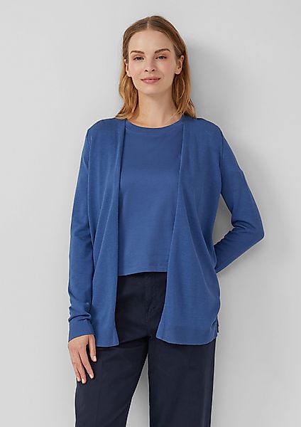 s.Oliver Strickjacke Cardigan aus Viskose-Baumwoll-Mix günstig online kaufen