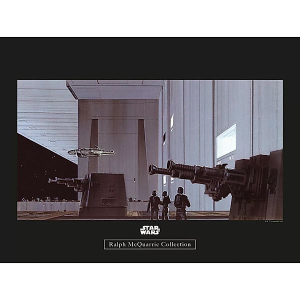 Komar Wandbild Star Wars Classic RMQ Death Star Ha Star Wars B/L: ca. 40x30 günstig online kaufen