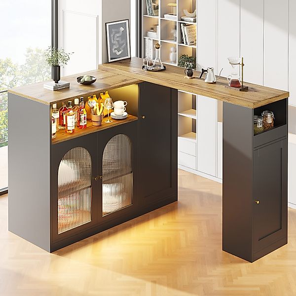 Flieks Bartisch Breite 120-197 cm Tischplatte günstig online kaufen