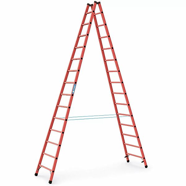 Zarges Vollkunststoff-Sprossen-Stehleiter EFA B 2x14 Sprossen günstig online kaufen