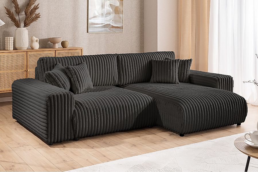 S-Style Möbel Ecksofa Mollis mit Schlaffunktion günstig online kaufen