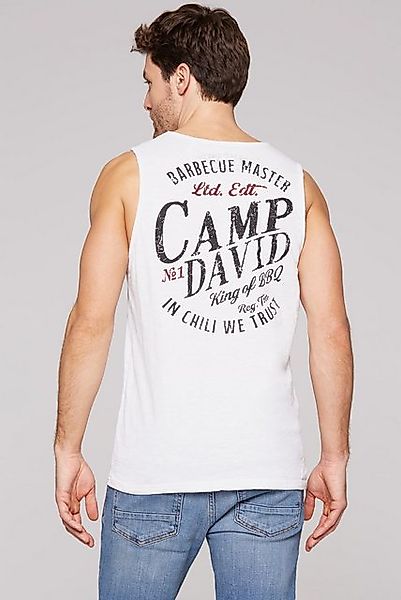 CAMP DAVID Tanktop mit offenen Kanten an den Ausschnitten günstig online kaufen