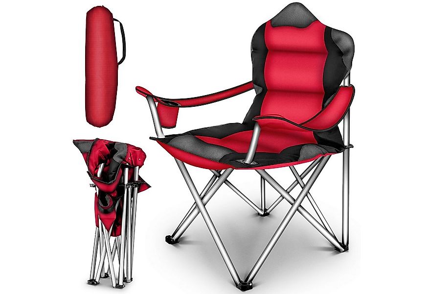 TRESKO Campingstuhl faltbar bis 150 kg Angelstuhl Faltstuhl, Klappstuhl mit günstig online kaufen
