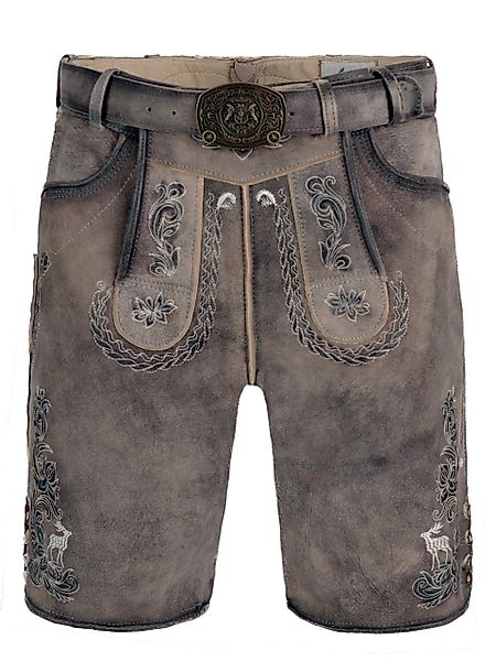 FUCHS Trachtenlederhose Lederhose kurz Danilo hellbraun günstig online kaufen