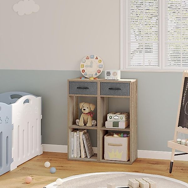 Woltu Bücherregal, mit 1 Stoffschublade 2 günstig online kaufen