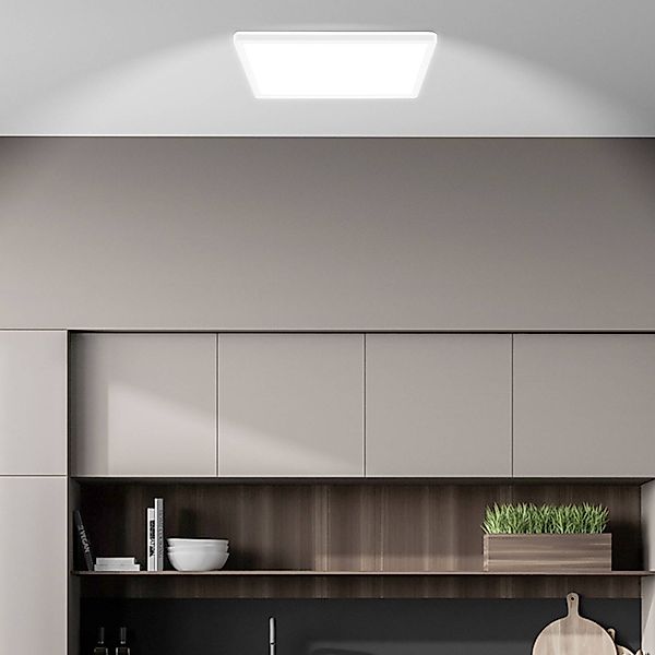 LED-Deckenlampe Tava A, CCT, 29 x 29 cm, weiß, Fernbedienung günstig online kaufen