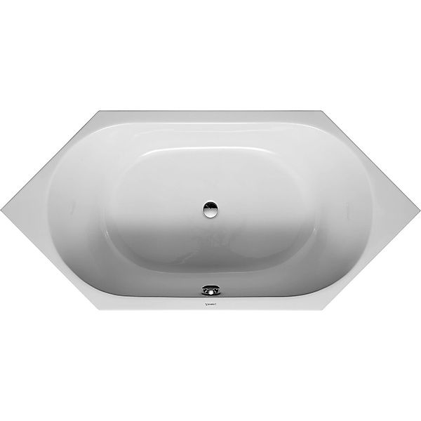 Duravit Badewanne D-Code 190 cm x 90 cm Sechseck Einbauversion Weiß günstig online kaufen