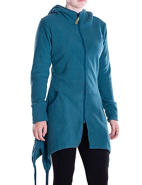 Vishes Kapuzenfleecejacke Damen Fleece Kapuzenjacke lang günstig online kaufen
