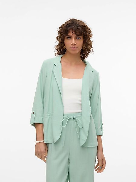 Vero Moda Kurzblazer "VMJESMILO 3/4 LOOSE BLAZER WVN NOOS" mit Leinen günstig online kaufen