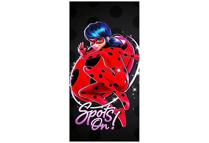 Miraculous - Ladybug Badetuch Spots On, Baumwolle, Kinder Strandtuch 70 x 1 günstig online kaufen