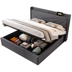 BlingBin Polsterbett Stauraumbett Jugendbett (1-tlg., Doppelbett günstig online kaufen