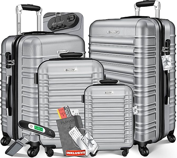 KESSER Kofferset, 4 Rollen, (4 tlg), 4tlg. Hartschalenkofferset Hartschalen günstig online kaufen