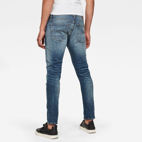 G-Star Herren Jeans 3301 Slim Fit - Blau - Vintage Medium Aged günstig online kaufen