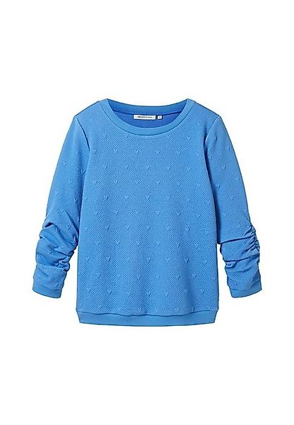 TOM TAILOR Sweatshirt Sweatshirt Pullover ohne Kapuze (1-tlg) günstig online kaufen