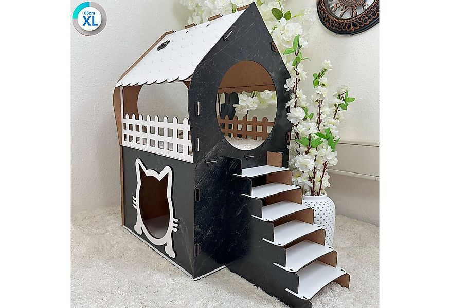 Jungengel Katzenliege Katzenhaus XL 66cm Katzennest Katzenhöhle Katzenbett günstig online kaufen