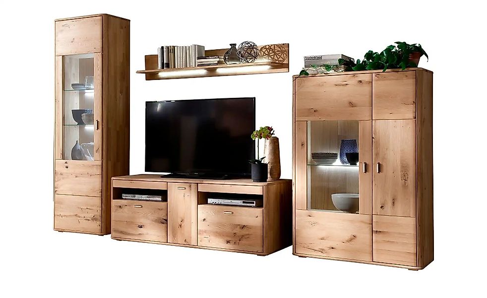 Woodford Wohnkombination  Rowa ¦ holzfarben ¦ Maße (cm): B: 318 H: 208 T: 5 günstig online kaufen