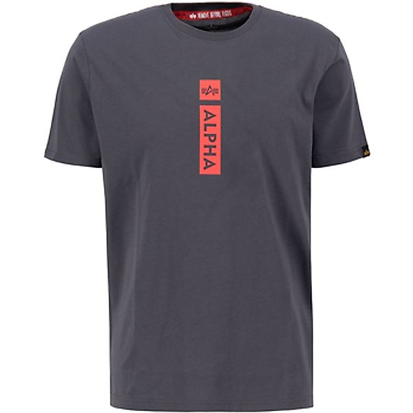 Alpha Industries  T-Shirts & Poloshirts Alpha Puff Print T - vintage grey günstig online kaufen