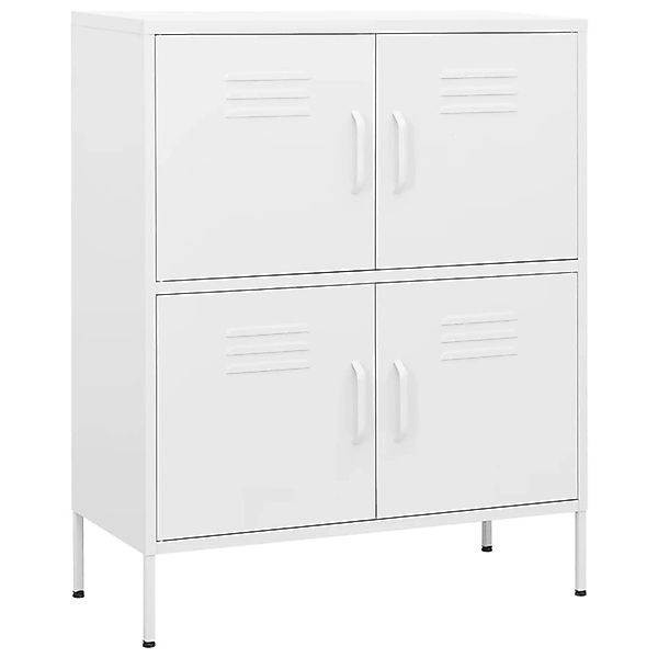 Lagerschrank Weiß 80x35x101,5 Cm Stahl günstig online kaufen