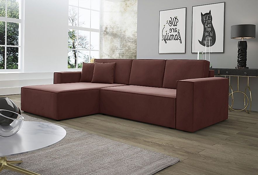 Fun Möbel Ecksofa Schlafsofa Sofa CONOR günstig online kaufen