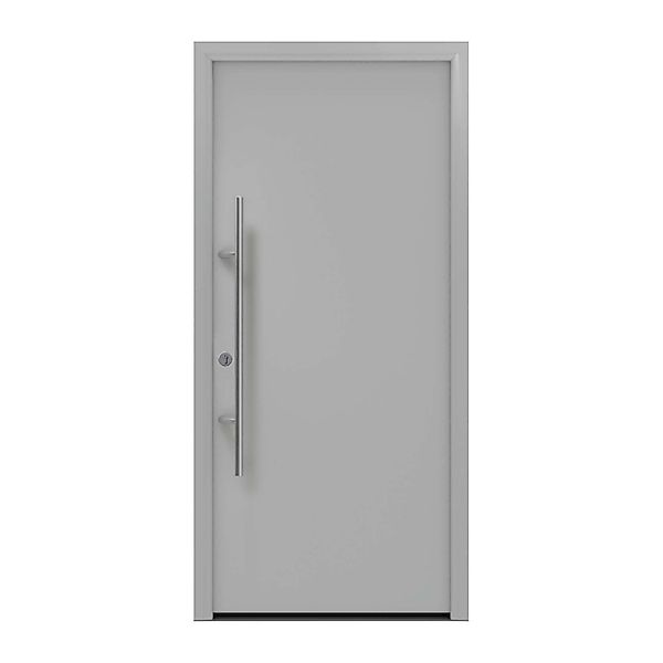 EcoStar Haustür Isopro Secur IPS 010 Weißaluminium 110 cm x 210 cm DIN L günstig online kaufen