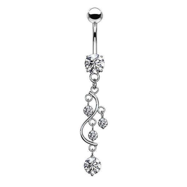 Taffstyle Bauchnabelpiercing Bauchnabelpiercing Banane Wein Anhänger günstig online kaufen