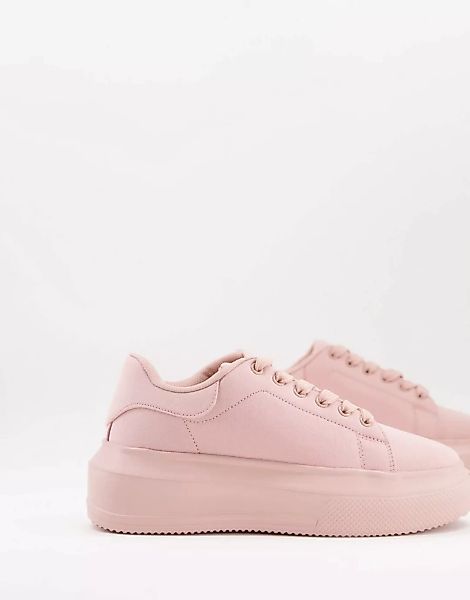 ASOS DESIGN – Dorina – Sneaker in Beige mit dicker Sohle-Neutral günstig online kaufen