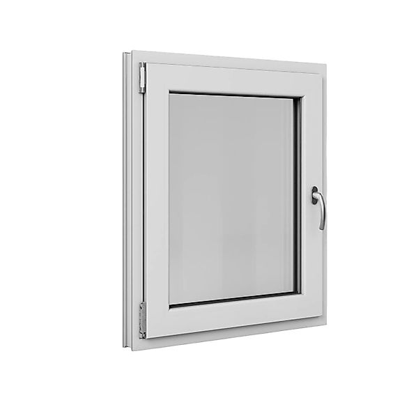 Roro Fenster Basic Kunststoff-Profil Weiß 75 cm x 90 cm DIN L günstig online kaufen
