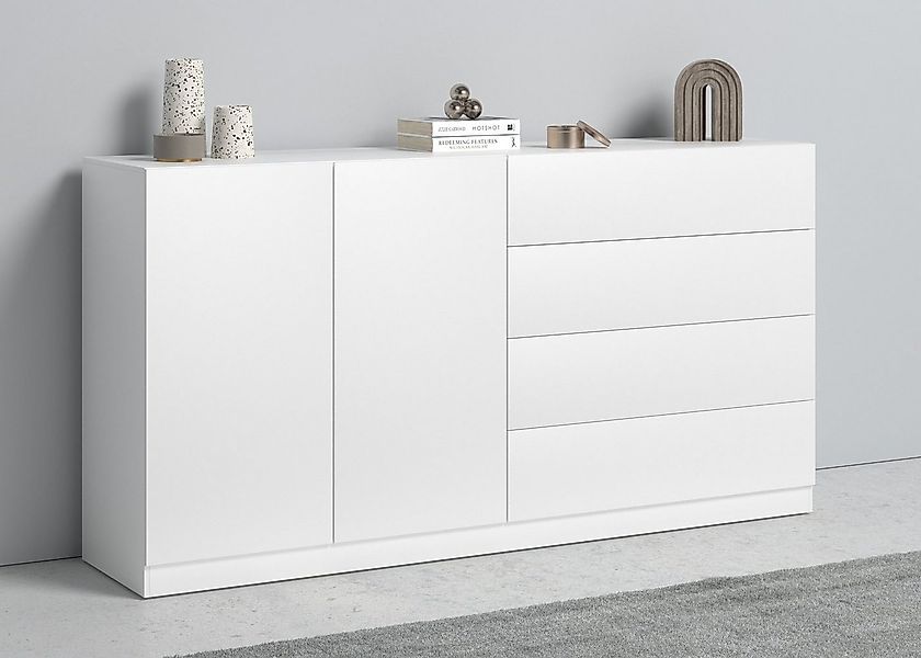 borchardt Möbel Sideboard Vaasa, Kommode mit 2 Türen und 4 Schubkästen auf günstig online kaufen