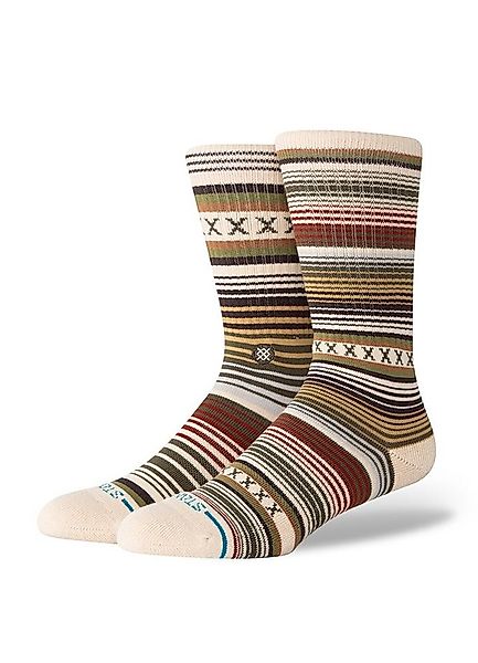 Stance Socken Tagessocke Crew Curren Staple hellbraun/bunt - 1 Paar günstig online kaufen