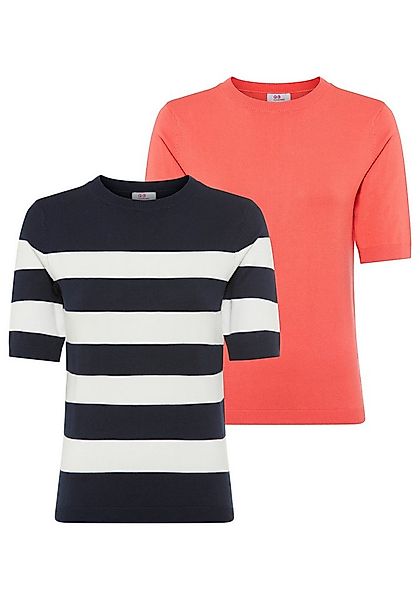 Flashlights Kurzarmpullover aus Viskosemischung mit modernem Schnitt günstig online kaufen