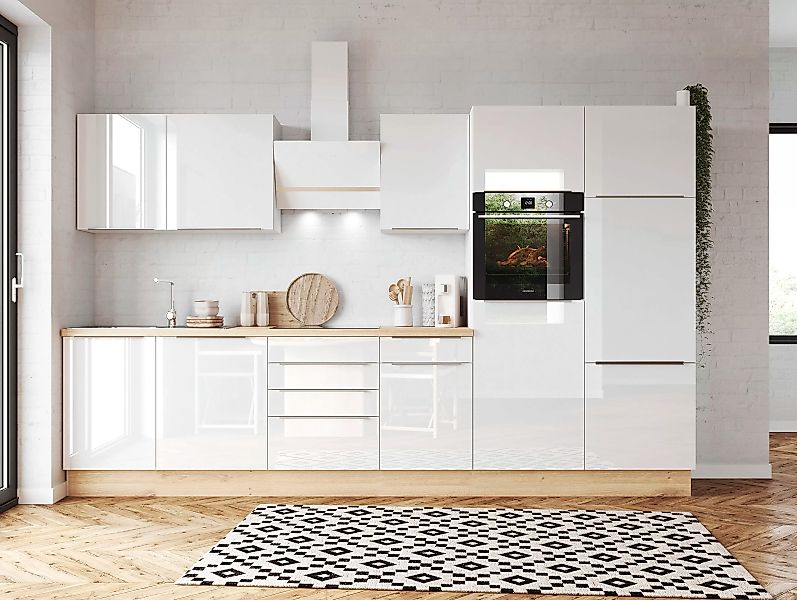 RESPEKTA Küchenzeile "Safado aus der Serie Marleen", Breite 340 cm, mit Sof günstig online kaufen