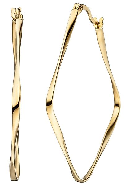 JOBO Paar Creolen, 925 Silber vergoldet günstig online kaufen