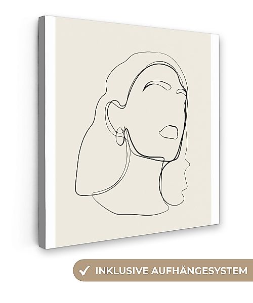 OneMillionCanvasses® Leinwandbild Frauen - Linienkunst - günstig online kaufen