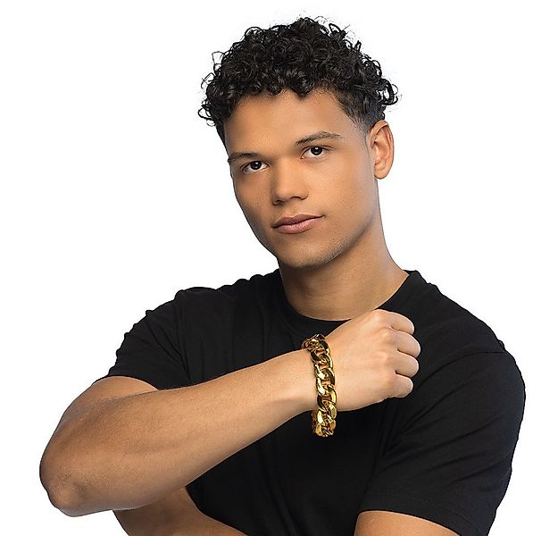 Boland Kostüm Glieder Armband zum Pimp Kostüm, Gold günstig online kaufen