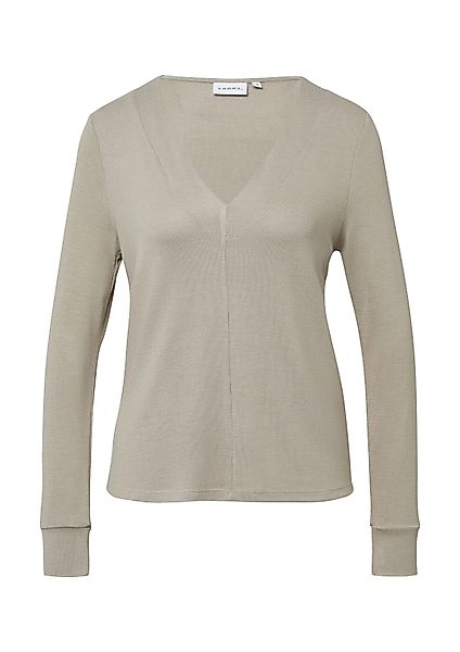 comma Langarmshirt T-Shirt Langarmshirt aus Viskosemix günstig online kaufen