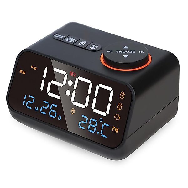 ZEUOPQ Radiowecker Küchenradio Digital-Funkwecker LED-Uhrradio, Temperatura günstig online kaufen