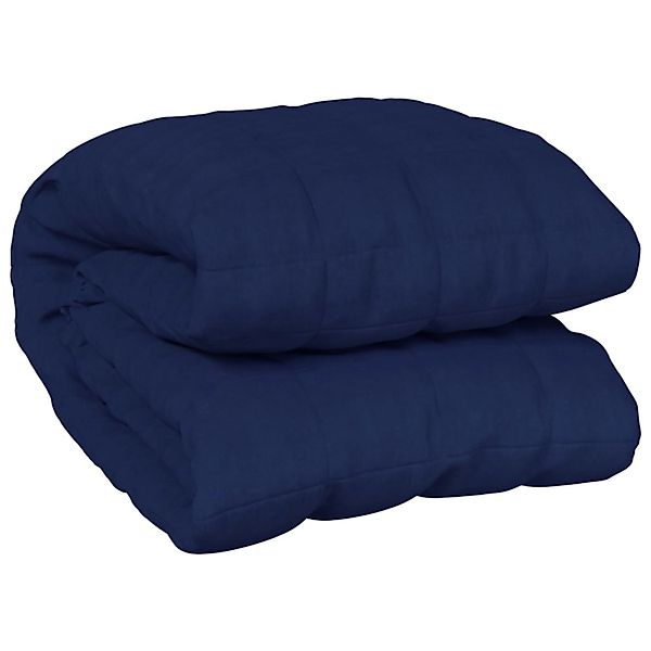 vidaXL Bettüberwurf Gewichtsdecke Blau 122x183 cm günstig online kaufen