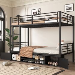 Flieks Etagenbett, Kinderbett Metallbett 90x200cm mit günstig online kaufen